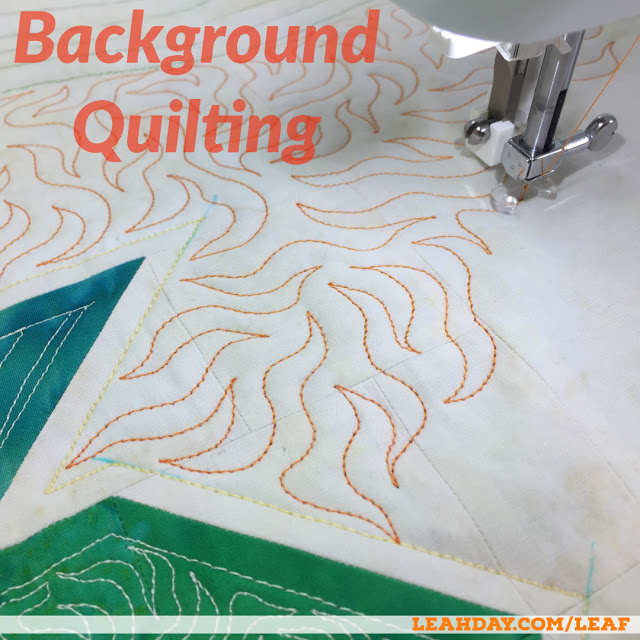 How to quilt backgrounds